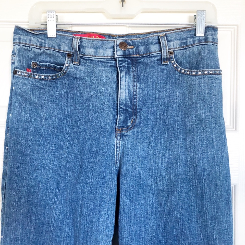 NYDJ Tummy Tuck Jeans Rhinestone Jeans Size 10